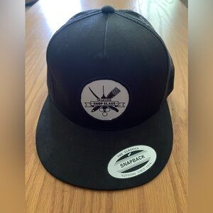 Traeger Grills Black Snapback Mesh Trucker Shop Class Hat Cap Brand New